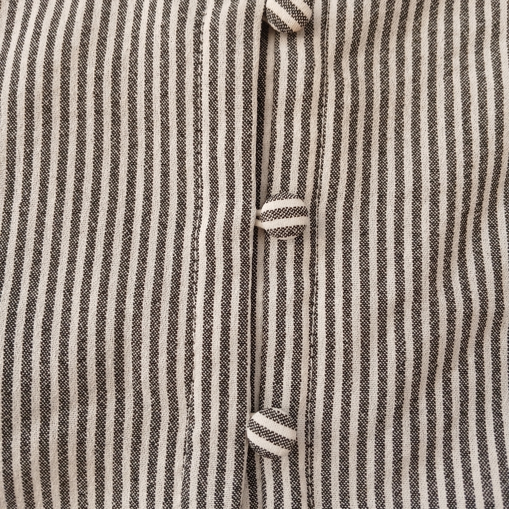 THURSDAYS and every other day" PinstripedStriped Black and White  Blouse SZ Med - Picture 8 of 16